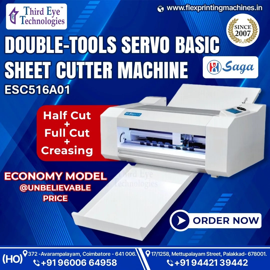 DOUBLE TOOLS SERVO BASIC SHEET CUTTER MACHINE image 1