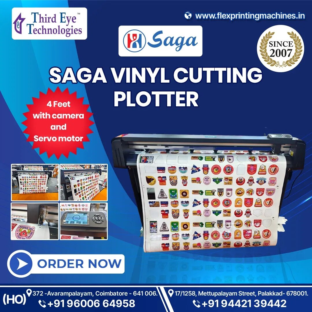 4 FEET VINYL CUTTING PLOTTER WITH CAMERA image 1