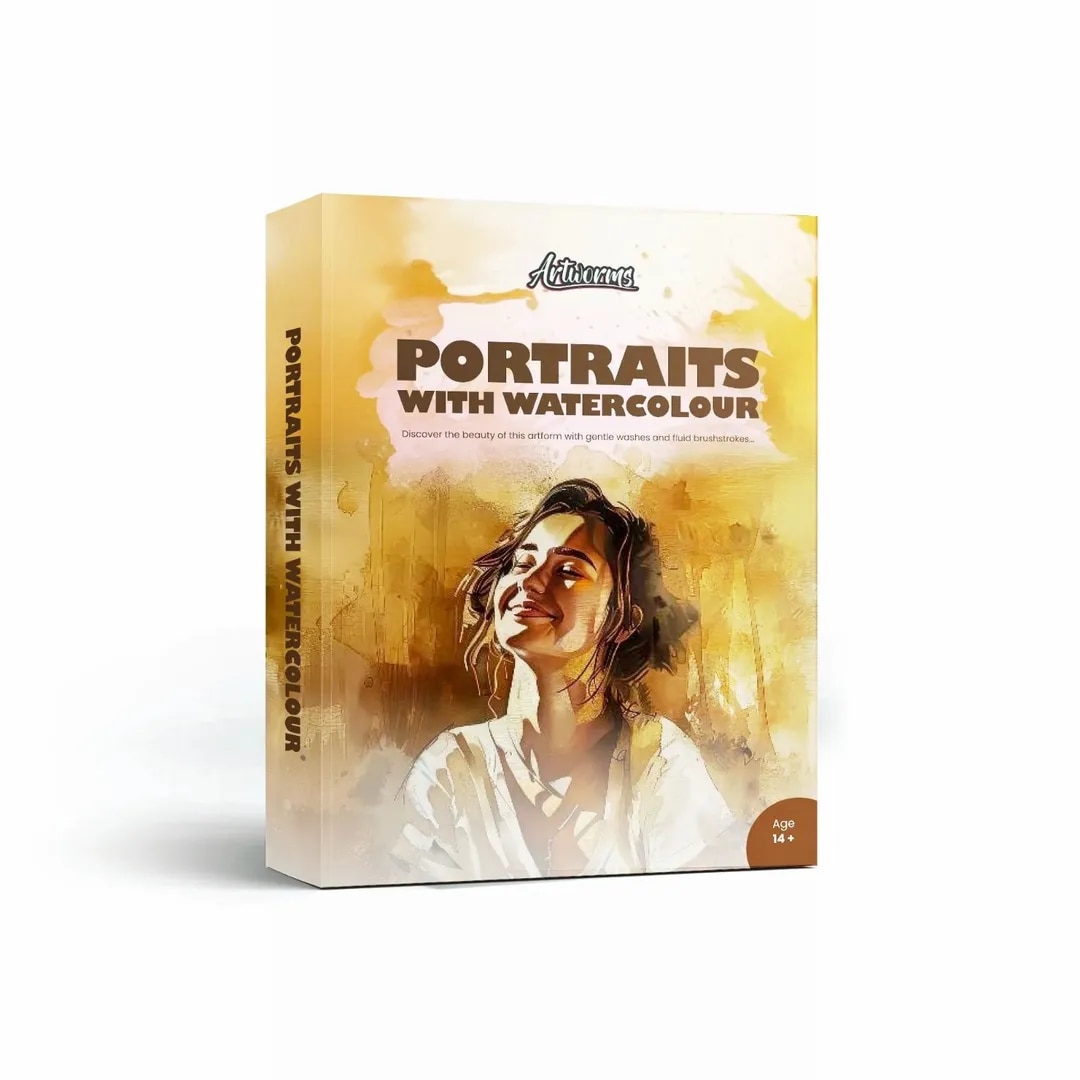 Artworms Portraits with Watercolour - Art Kit image 1