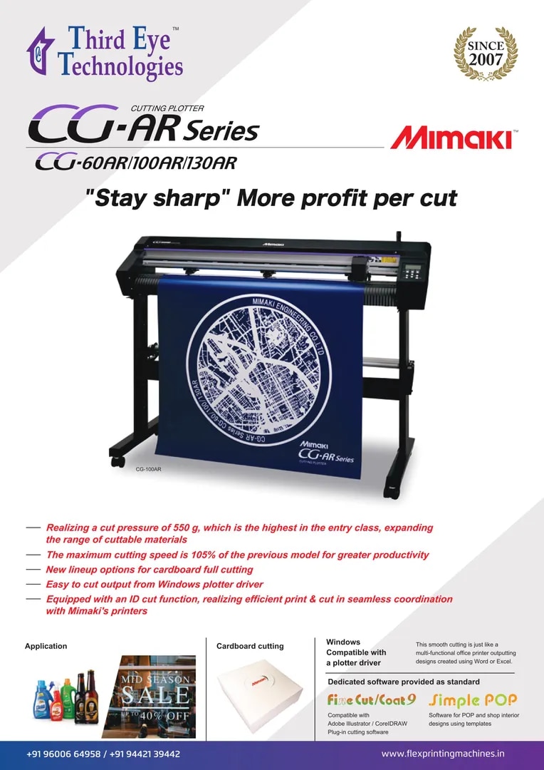 Mimaki CG-60AR -4 Feet Cutting Plotter image 1