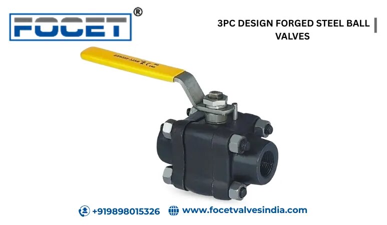 3PC DESIGN FORGED STEEL BALL VALVES image 1