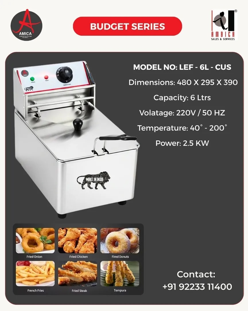 Deep Fat Fryer 6 Ltrs image 1