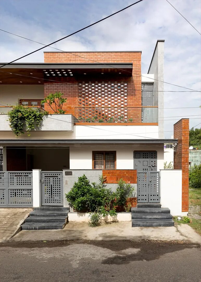 Climate-adapted house facade design Chennai image 1