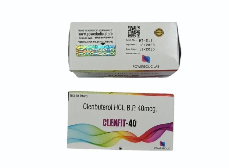 Cleanbuterol HCL 40 Mcg Tablets Clenfit 40 image 1