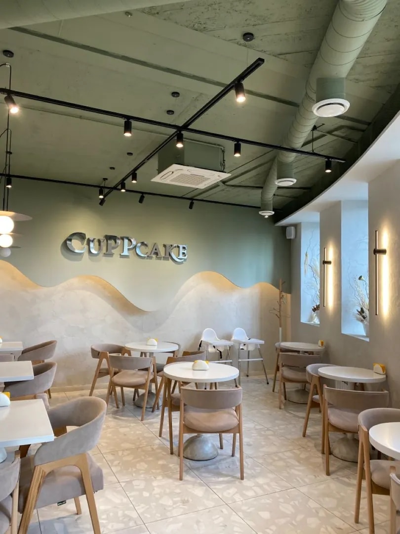 Minimal Cafe Interior Design in Chennai image 1