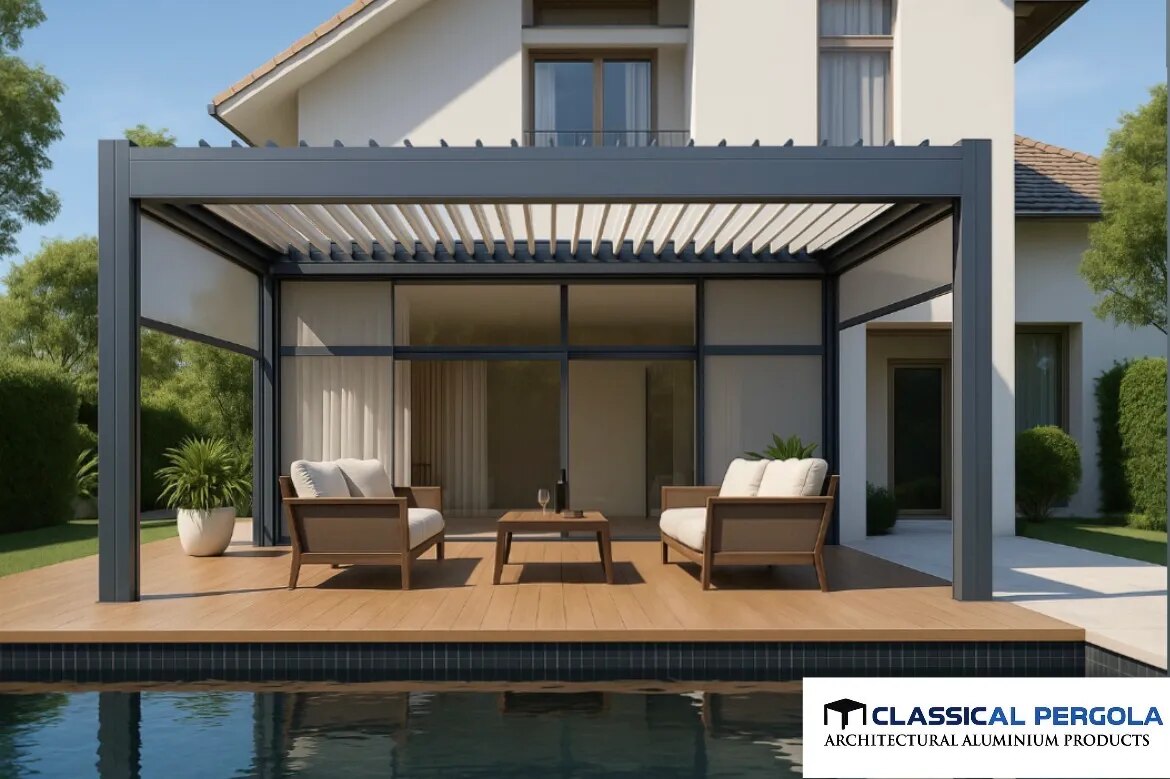 ALUMINIUM PERGOLA OVER-VIEW image 1
