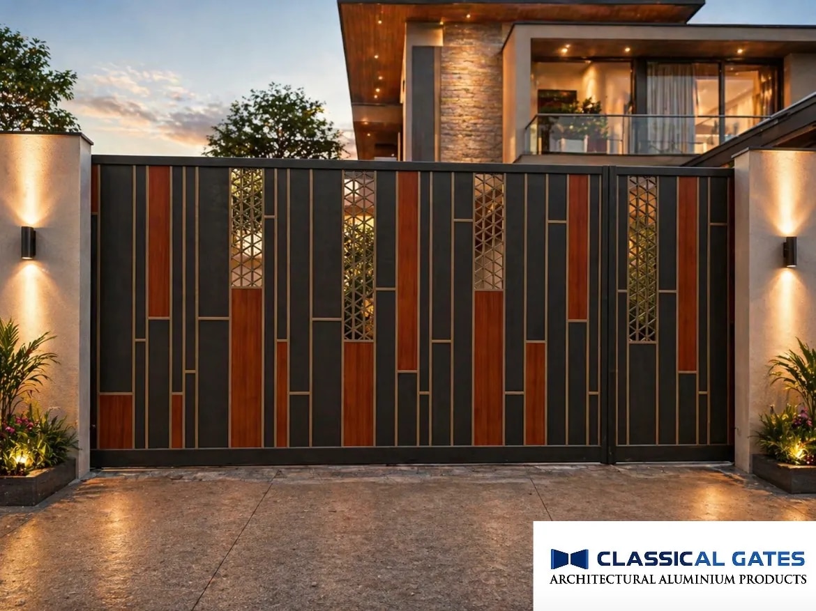 ALUMINIUM DOUBLE SLIDING GATE image 1