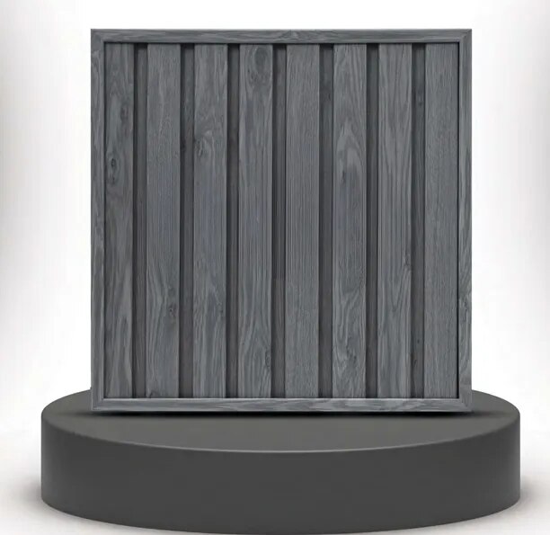 PARE Louver Panel (Ash Wood Grey)-10 ft image 1