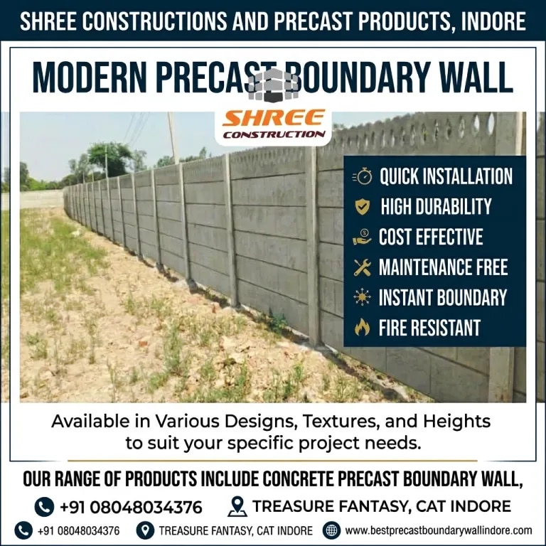 RCC Precast Readymade Boundary Wall image 1