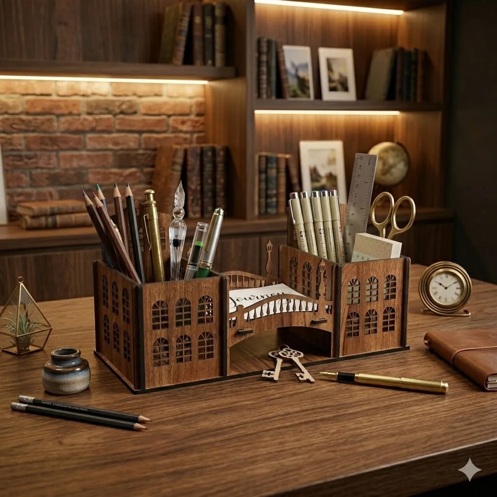 Castle Bridge Desk Organizer image 1