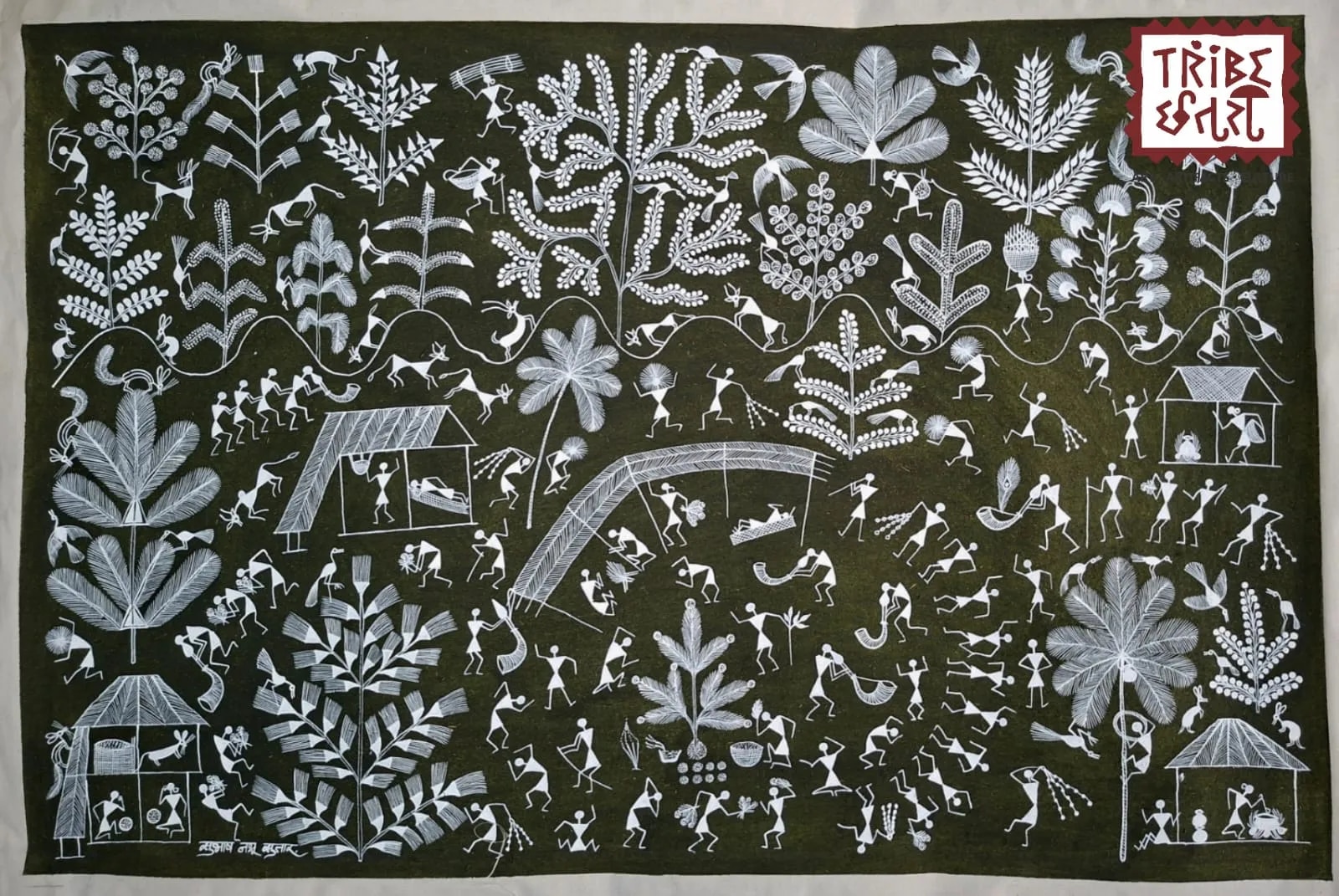 Warli Art -A Timeless harmony of Nature Culture & Village Life image 1