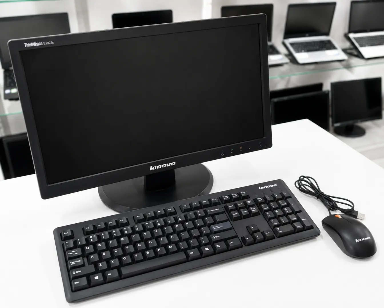 Lenovo M73 Tiny Desktop PC Set | Intel Core i5 4th Gen | 8GB RAM | 128GB SSD | 18.5 Inch Monitor | Keyboard Mouse | WiFi Adapter | 1 Year Warranty | EMI AVAILABLE image 1