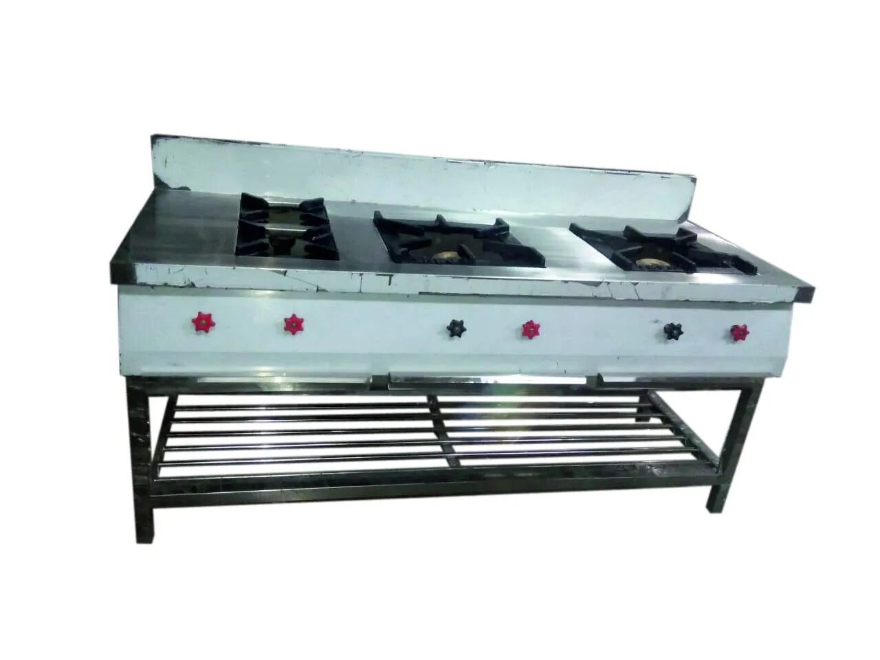 3-Burner Commercial Cooking Range image 1