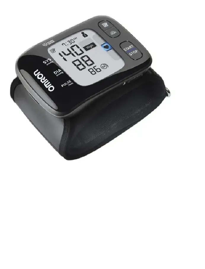 Omron HEM 6232T Wrist Blood Pressure Monitor (Black) image 1