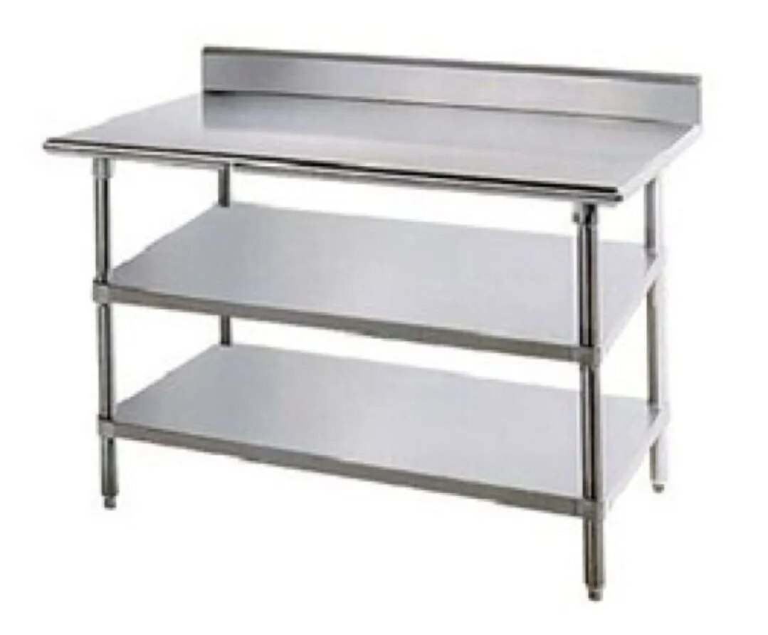 Work Table with Two Undershelf image 1