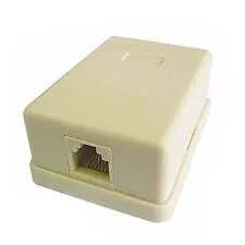 Telephone Rosette Box – Single Line RJ11 – Surface Rosette Box image 1