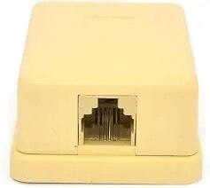 Telephone Rossette Box– Dual Line RJ 11 – Surface Box image 1