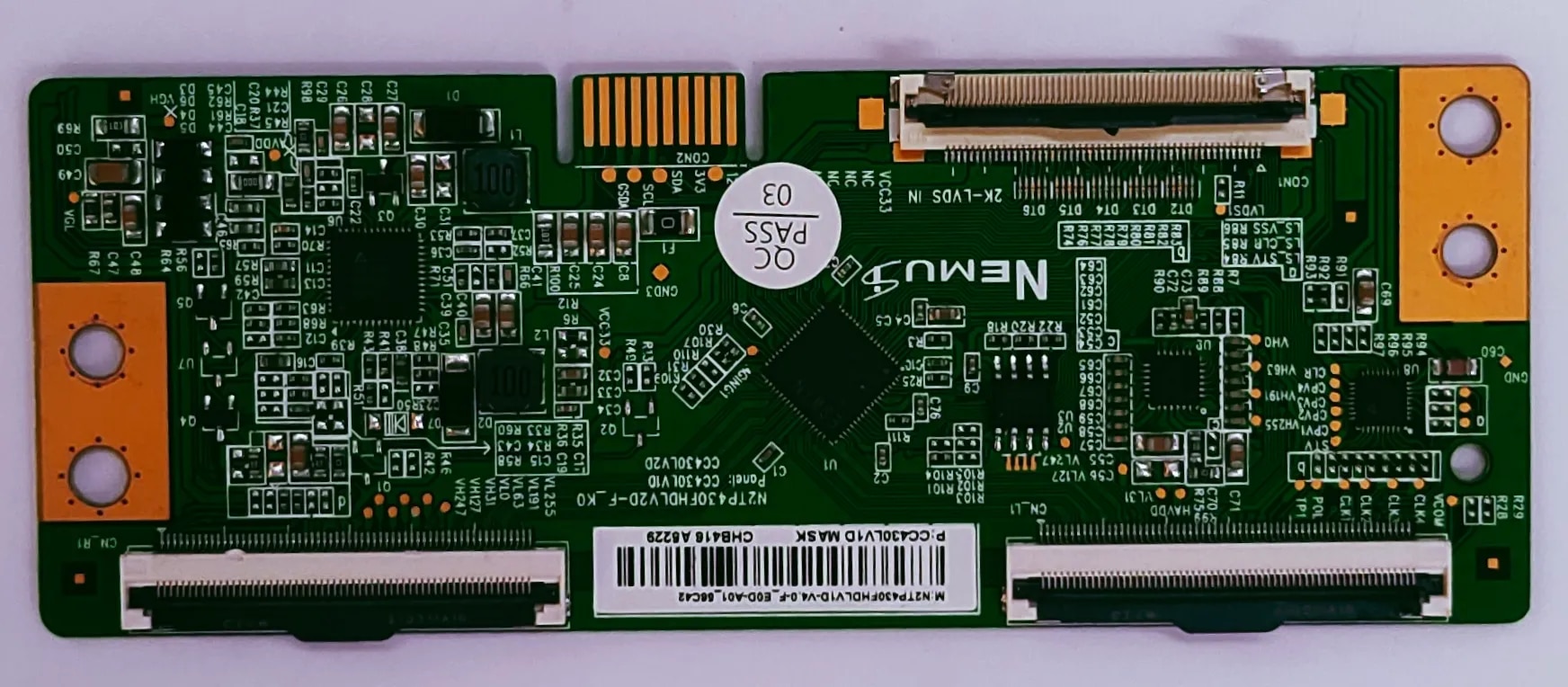 HAIER LED TV TCON N2TP430FHDLV2D-F_K0 Panel Number CC430LV1D CC430LV2D image 1