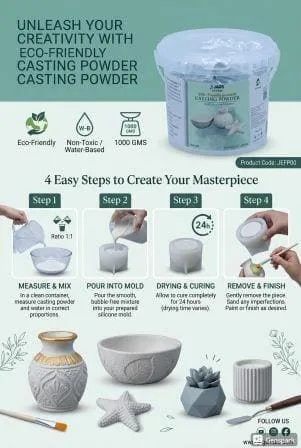 Eco Friendly Premium Casting Powder 1000GMS image 1