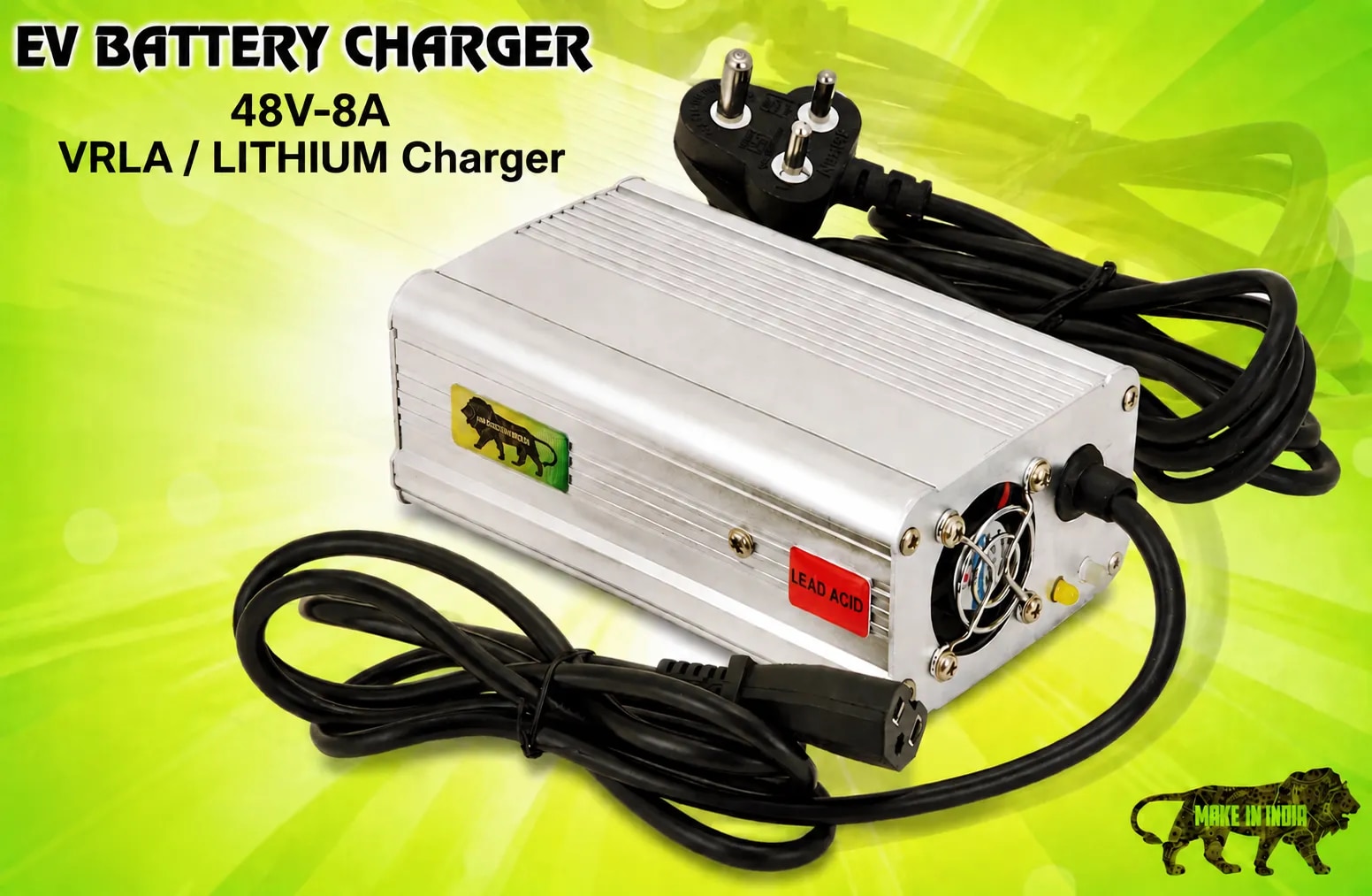 EV Battery Charger 48V-8A VRLA/LITHIUM image 1