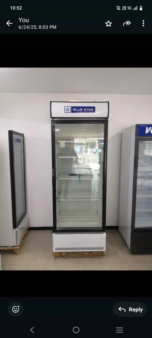 BLUE STAR SC650F 595 Liters Single Door Visi Cooler or Glass door Commercial Refrigerator image 1