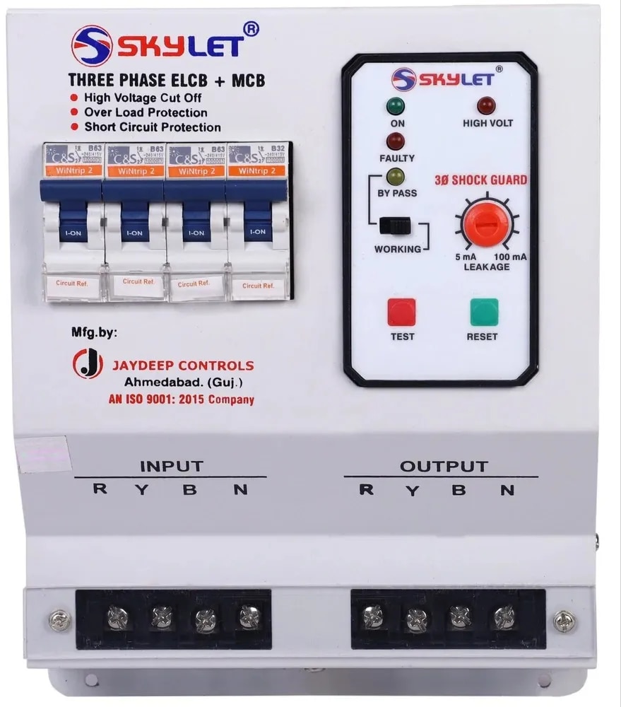 Three Phase Shock Guard (ELCB Plus MCB) image 1