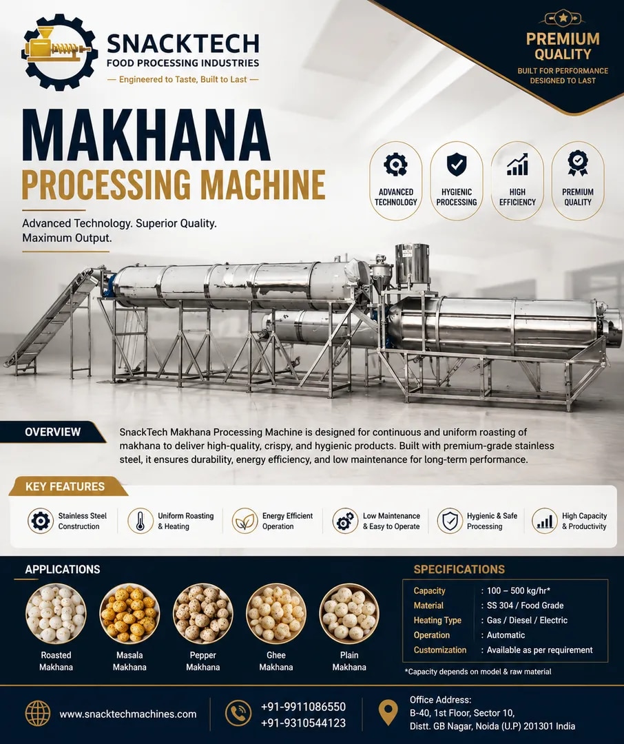 Foxnut (Makhana) Processing Plant image 1