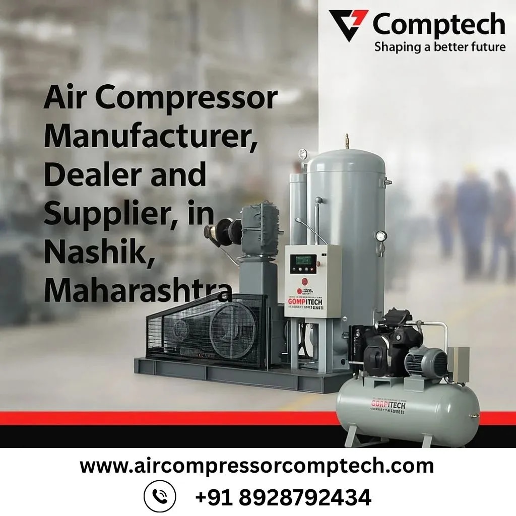 10 HP Screw Air Compressor for Pharmaceutical Industry in Nashik image 1