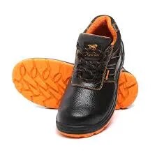 Agarson Mid Ankle Black & Orange Shoes image 1
