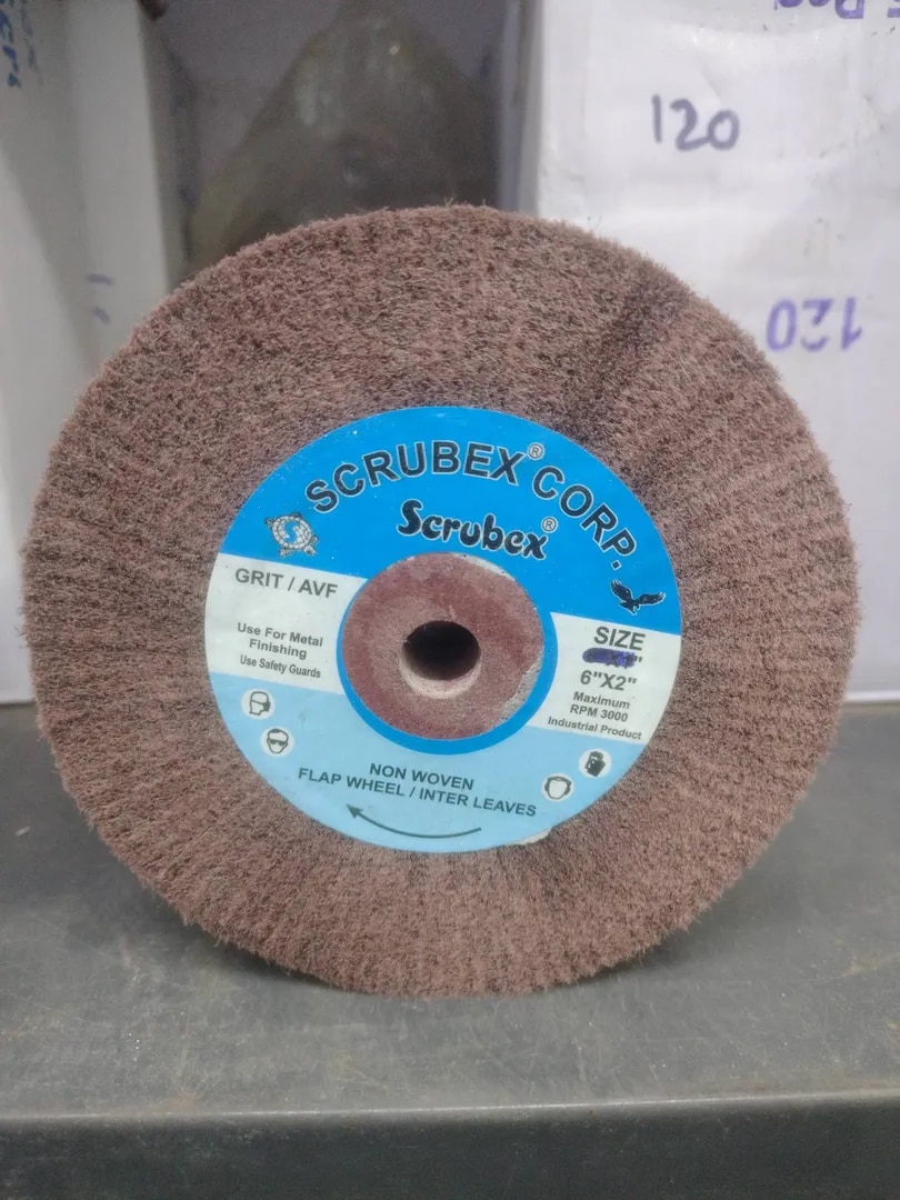 6" x 2" non-woven flap wheel image 1