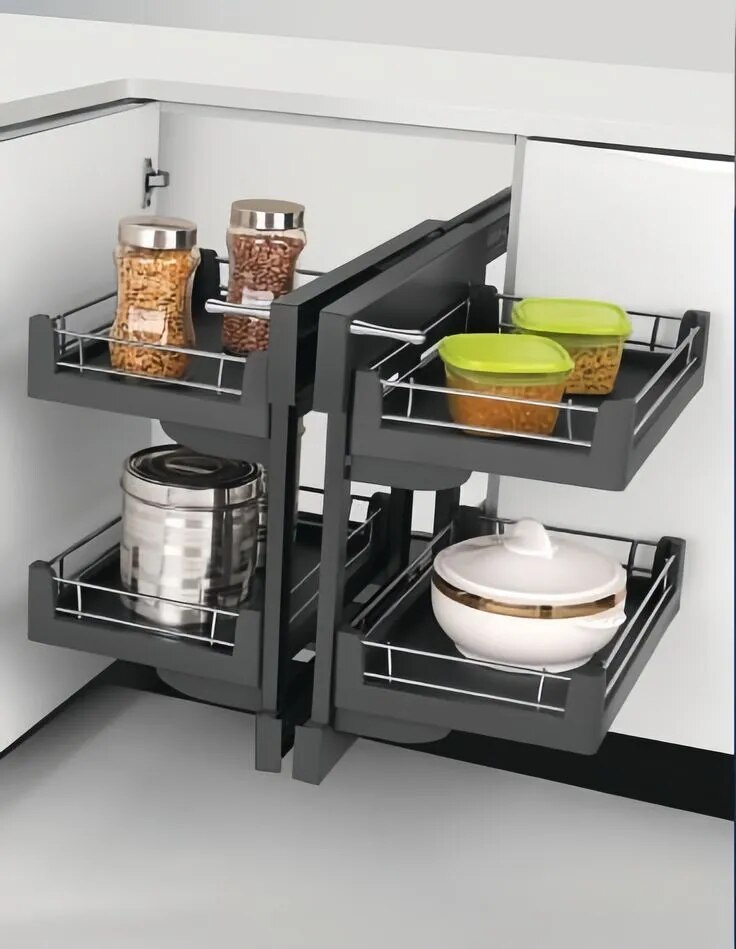 Kitchen Cabinets & Trolleys SS Trolley Tandem Box & Corner Units Cutlery Trolley & Pull-Outs image 1