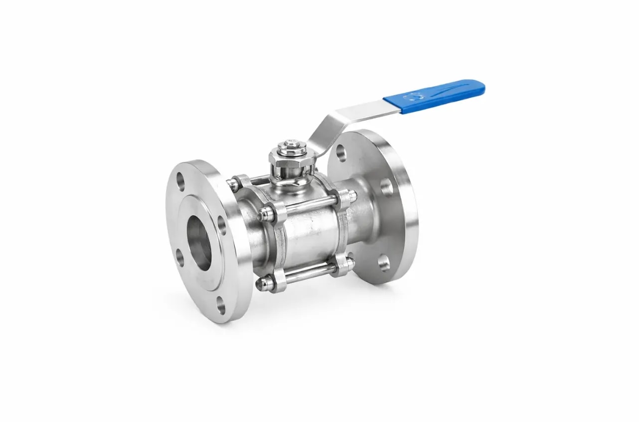 Three Piece Flanged End Ball Valves image 1