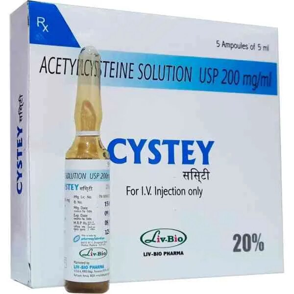 Acetylcysteine 200mg/ml Injection image 1