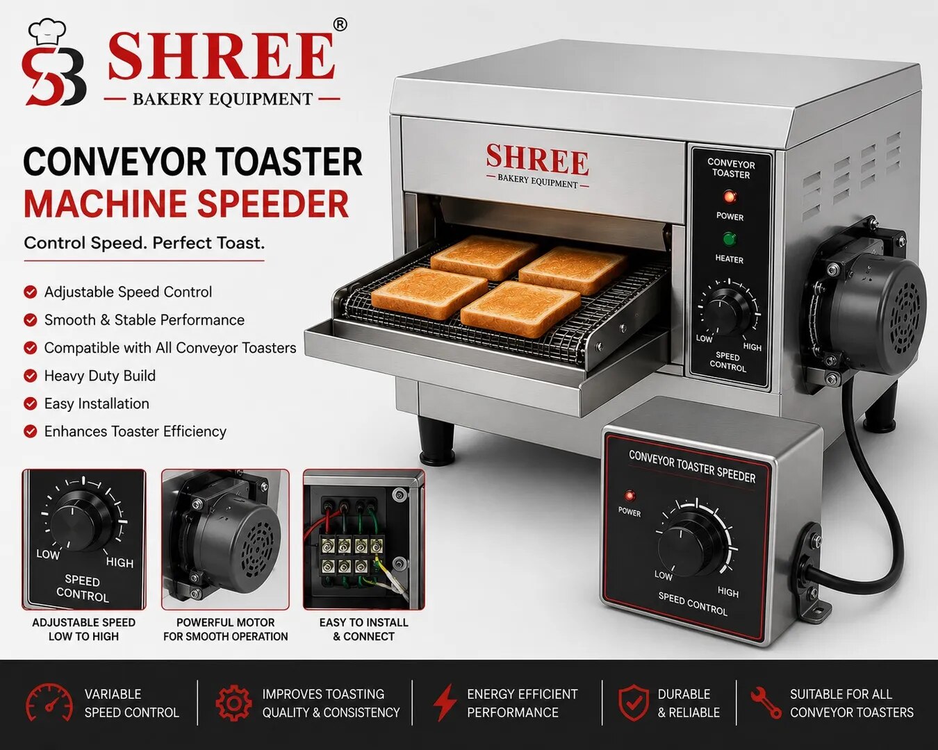 Conveyor Toaster Machine Speeder image 1