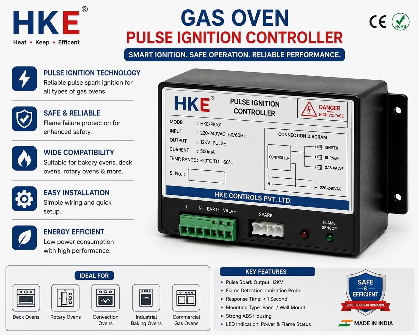 Hke Gas Oven Pulse Ignition Controller image 1