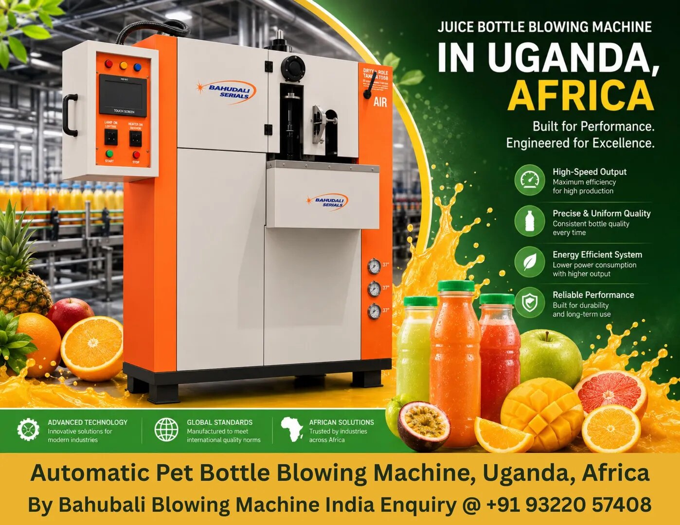 PET Bottle Blowing Machine for Juice Industries in Uganda Africa image 1