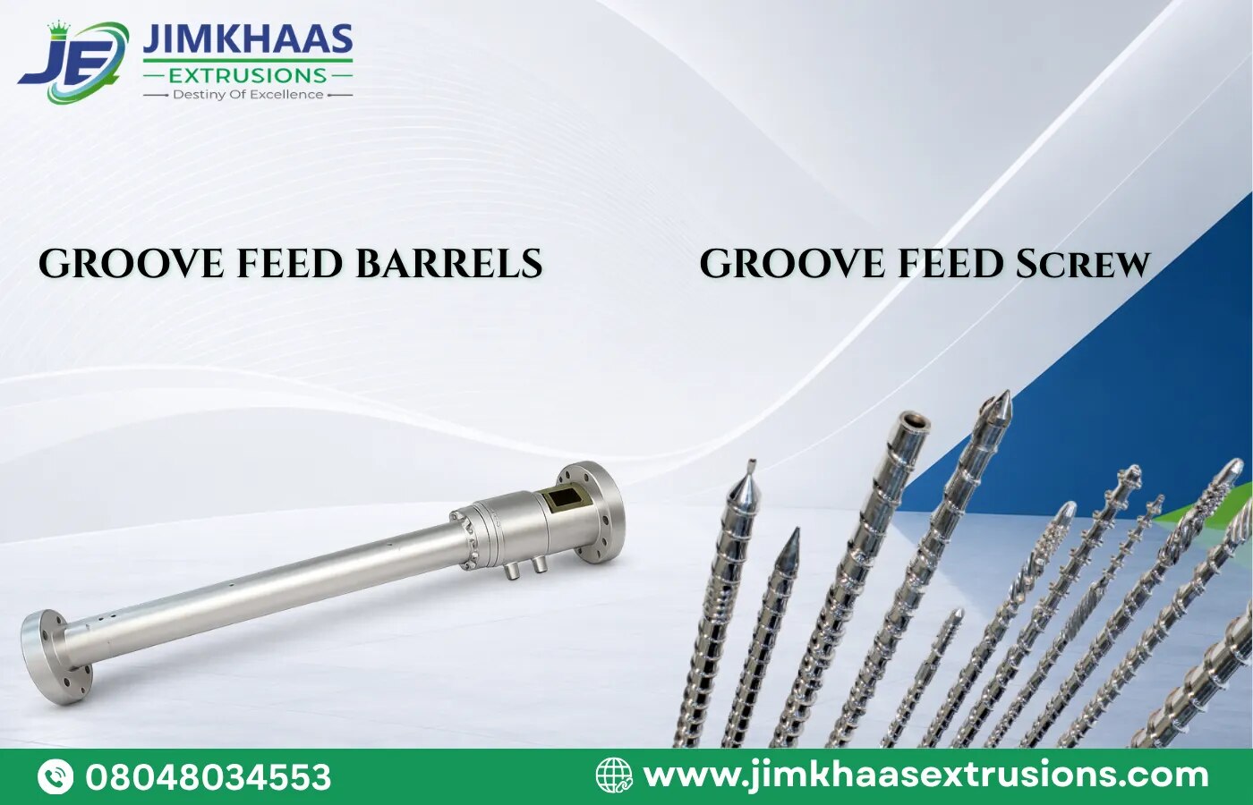 GROOVE FEED SCREW BARRELS image 1