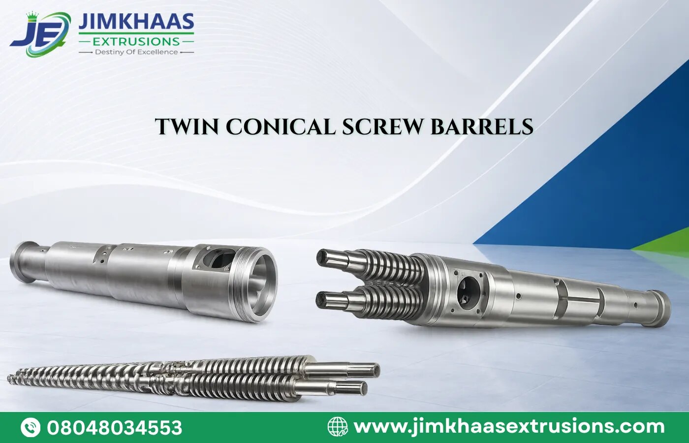 TWIN CONICAL SCREW BARRELS image 1