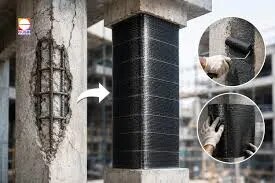 Carbon wrapping strengthening work Pu and Epoxy grouting image 1