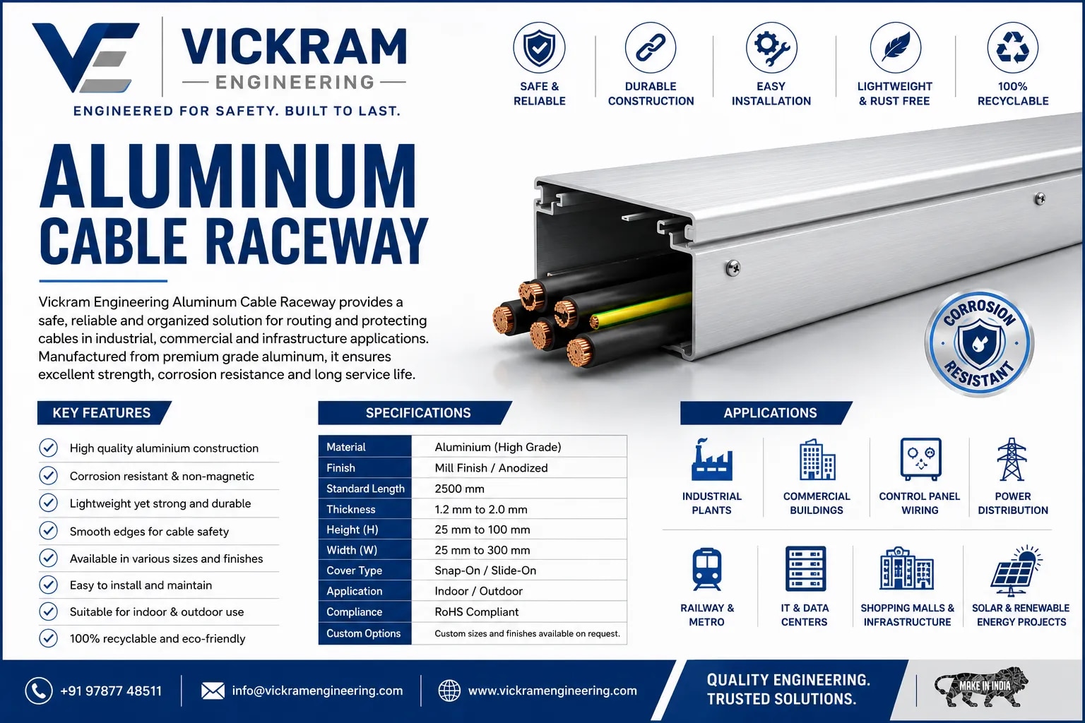 Aluminum Cable Raceway image 1