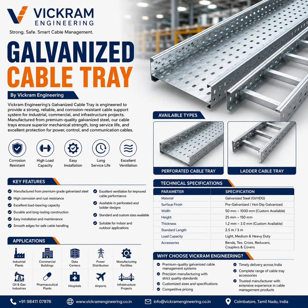 Galvanized Cable Tray image 1