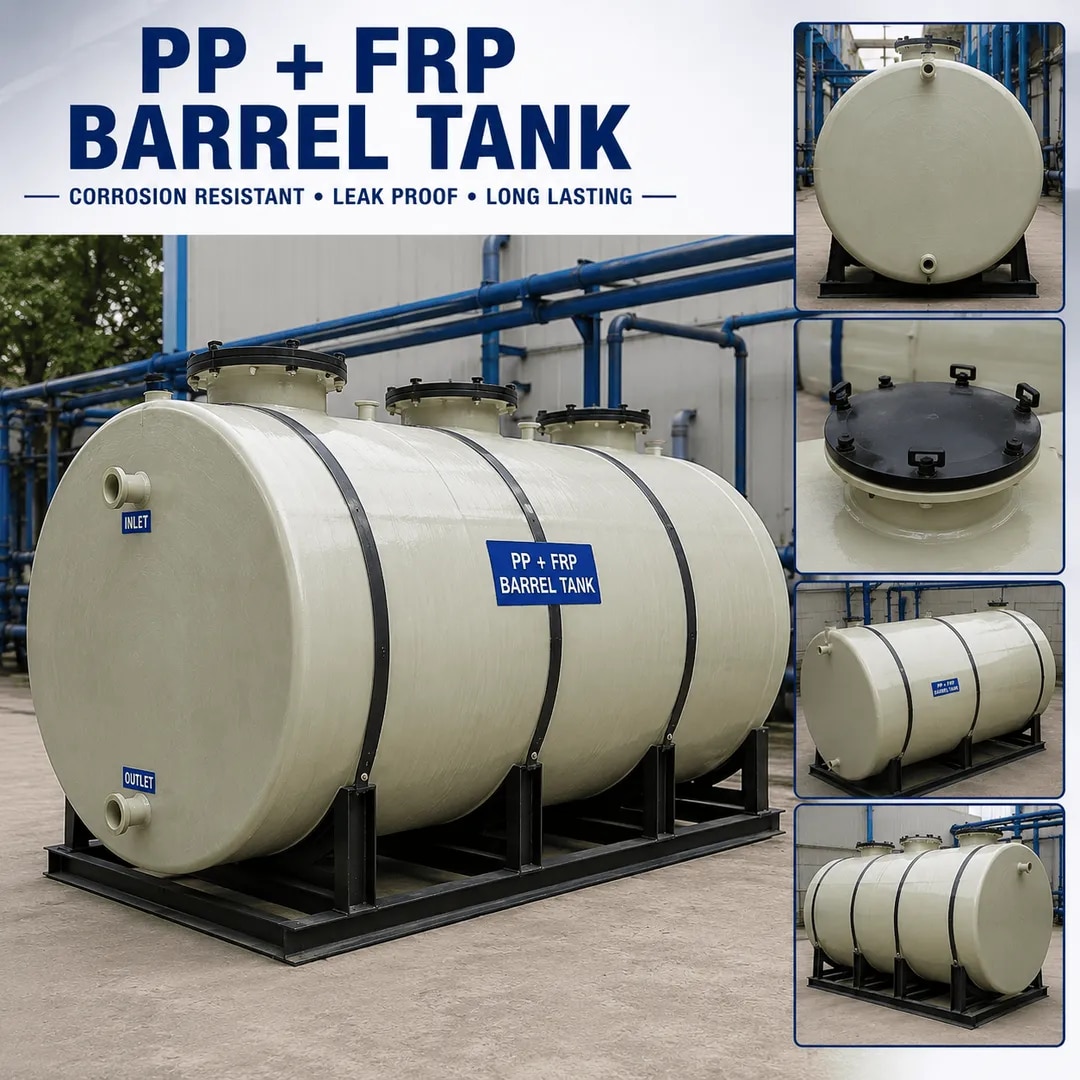 PP + FRP Barrel Tank image 1