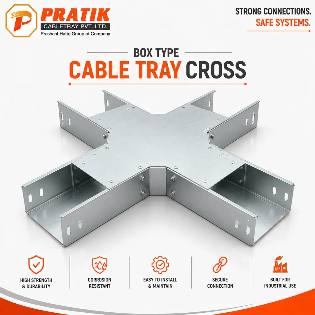 Box Type Cable Tray Cross image 1