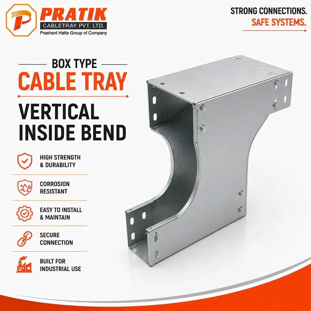 Box Type Cable Tray Vertical Inside Bend image 1