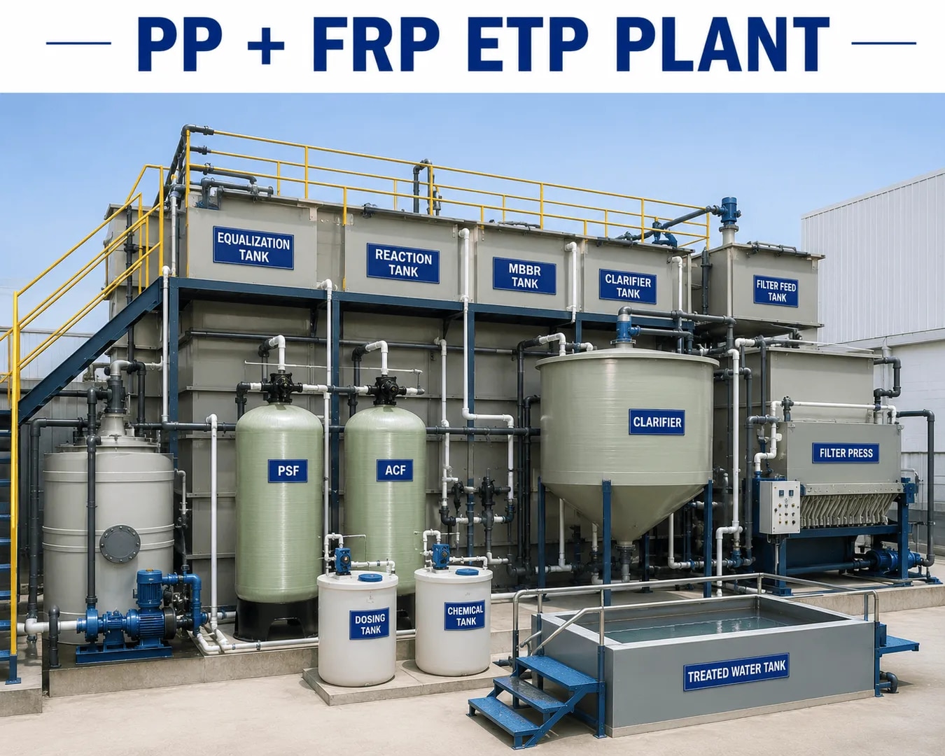 PP + FRP ETP Plant image 1