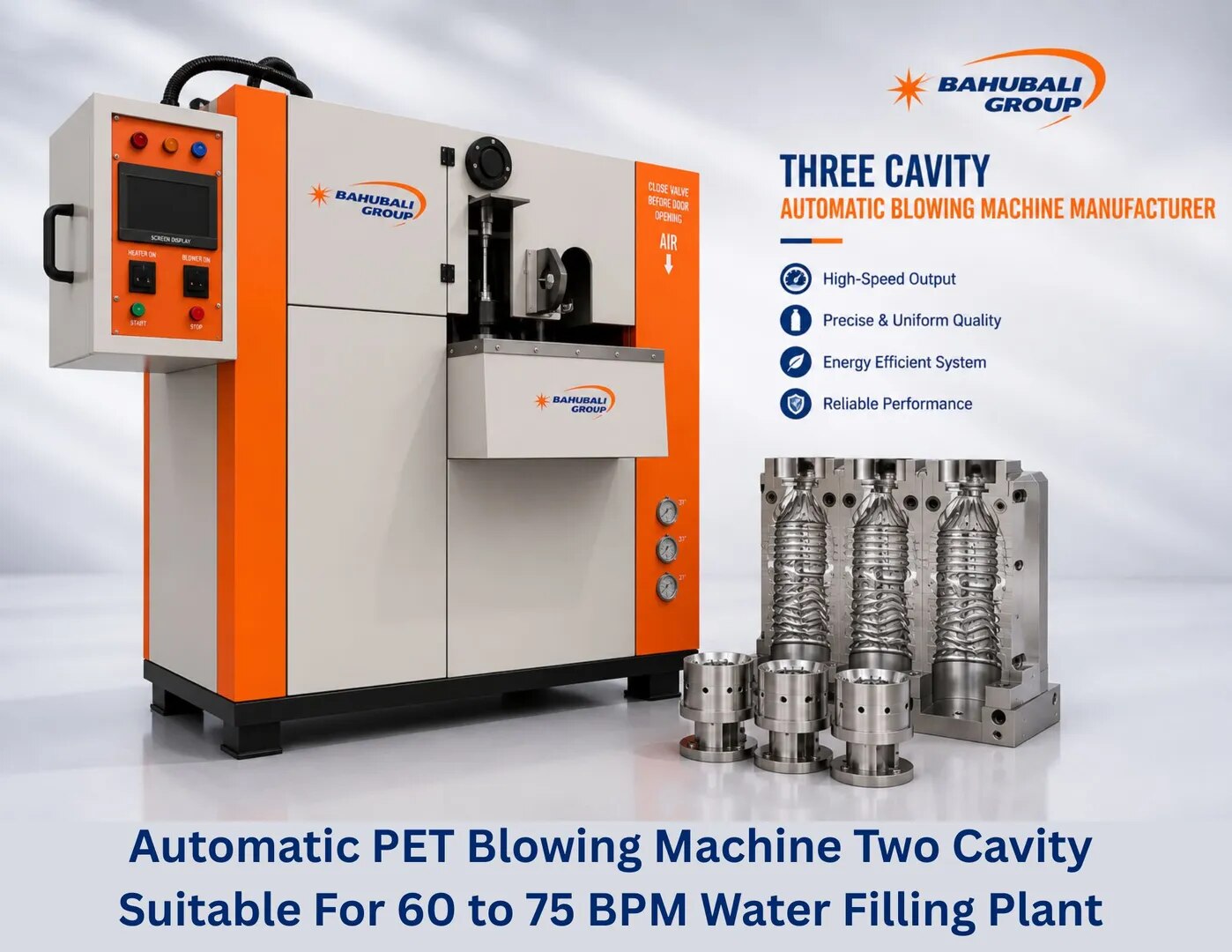 Three Cavity Automatic Blowing Machine Manufacturer in Bhiwadi Rajasthan image 1