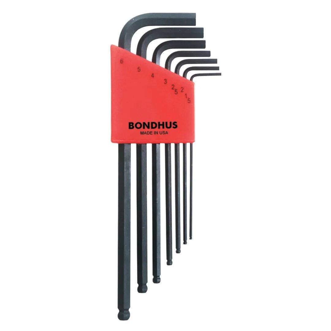 BONDHUS 10992 Set 7 Ball End L-wrenches 1.5-6mm image 1
