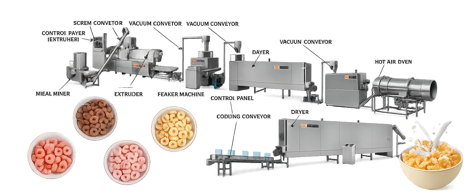 Automatic Corn Flakes Production Line image 1