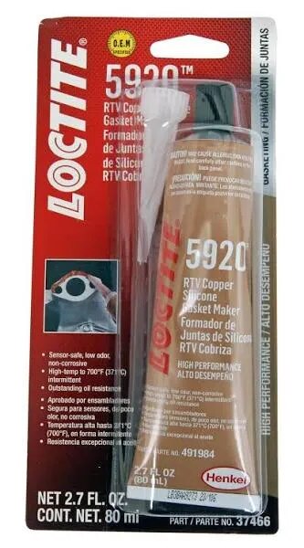 Loctite 5920 Copper RTV Silicone Gasket Maker image 1