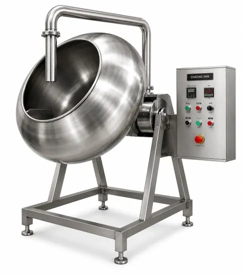 Tilting Coating Pan with Hot Air System image 1